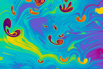 Fototapeta na wymiar Abstract marbling art patterns as colorful background