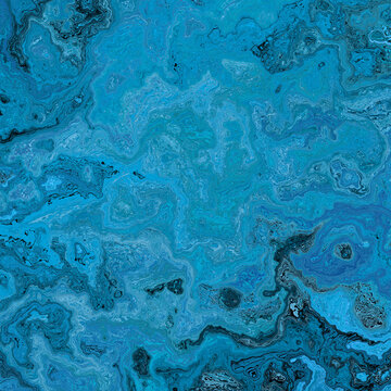 Abstract Marble texture. Fractal digital Art Background. High Resolution. Turquoise texture with gold veins. Can be used for background or wallpaper