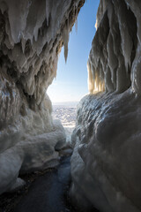 Ice cave on Lake Baikal