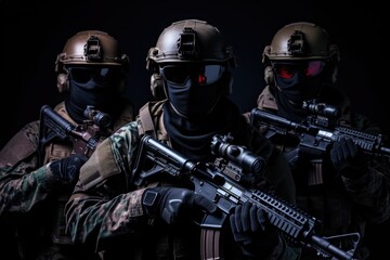 Obraz na płótnie Canvas Special forces soldiers 
