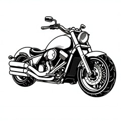 motorcycle on a white background