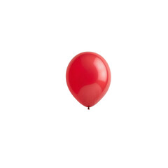red party balloon isolated on tranparent background