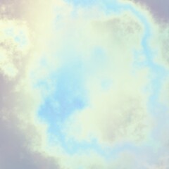 Fractal render, abstract fantasy background of colorful sky with colorful clouds