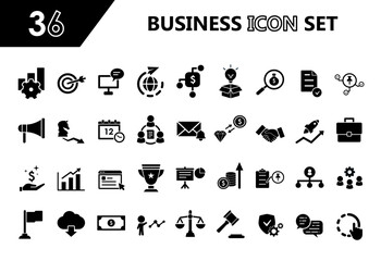 Business icon  collection, financial,  flat design, Management
