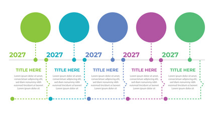 Timeline infographic business abstract background template. Creative concept for infographic with steps, options, parts or processes.