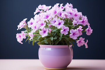 Airy petunia delight in a minimalistic pot, bringing joy with its simple charm.