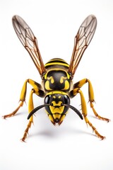 Wasp isolated on white background 