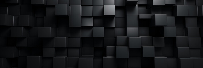 黒色の壁のパネルのテクスチャの背景画像,Black Wall Panel Texture Background Image,Generative AI	 - obrazy, fototapety, plakaty