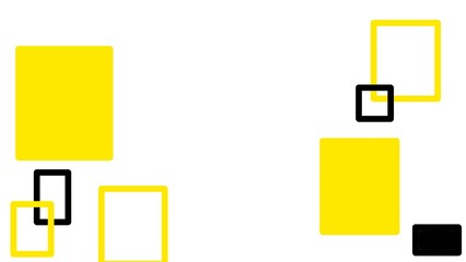Abstract background design with rectangular and square shapes. Some are filled with colours. Spaces for text. Colorful e flier design, poster.