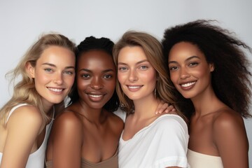 Obraz premium A group of women standing next to each other