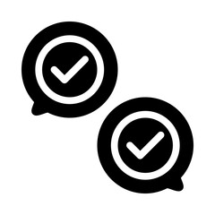 conversation glyph icon