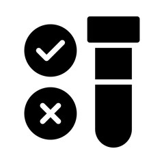 test tube glyph icon