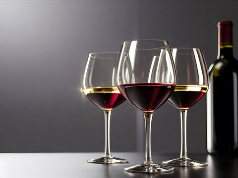 Generative AI: Crystal Elegance - Capturing the Details of Wine Glass Sophistication