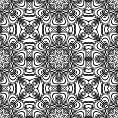 Simple abstract contemporary seamless pattern. flower and leaf shape textures. Vector illustration