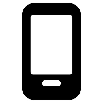 Smartphone Symbol im eben Design Stil. Handy Zeichen Illustration. 19985129  PNG