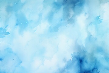 Fototapeta na wymiar Light sky Blue abstract watercolor grunge background