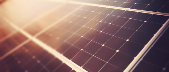 closeup of solar panels - copyspace
