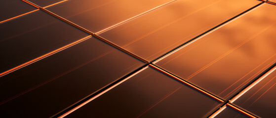 closeup of solar panels - copyspace