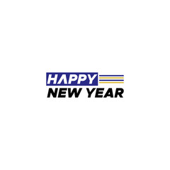 vector logo happy new year