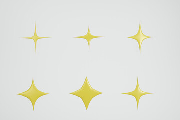 gold star on white