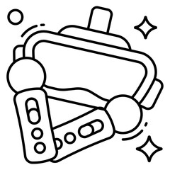 Modern design icon of game controllers 