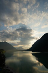 Abendstimmung am Sylvensteinspeicher