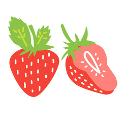strawberry fruit icon