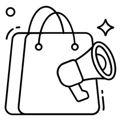 A trendy vector design of shopping marketing 