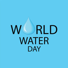 World water day. Globe Concept  design for banner poster. World Water day is observed every year on March 22, highlights the importance of freshwater. The day is used to advocate for the sustainable 