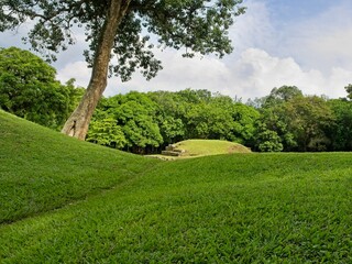 SAN ANDR&Eacute;S ARCHAEOLOGICAL PARK Mayan ruin site in El Salvador green space
