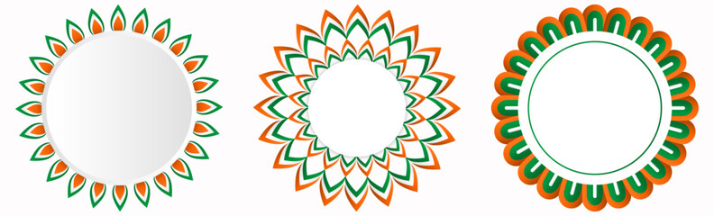
26 january, republic day,  flowers, shape, flag, Indian independence day theme, orange white green design, Vector Illustration, indian flag background, india festival,Kargil Vijay Diwas,