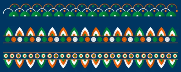 Foto op Plexiglas 26 january, republic day, Indian independence day theme, orange white green design, Vector Illustration, indian flag background, india festival,Kargil Vijay Diwas, material, ©  MeteAz co.