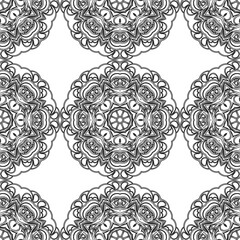 Elegant vector classic pattern. Seamless abstract background with repeating elements.