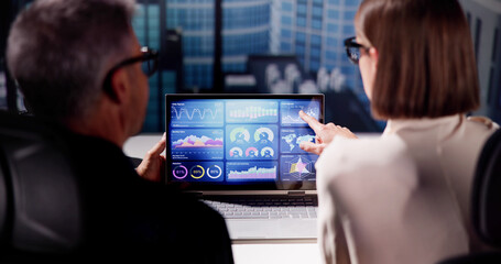 Analyzing KPIs and Report with Laptop's Graphs