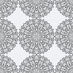 Seamless vector pattern. Background texture in geometric ornamental style.