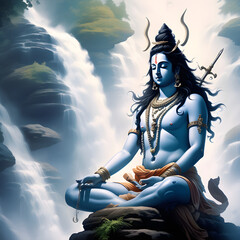 lord shiva god tamil hindu Om Namah Shivaya - obrazy, fototapety, plakaty