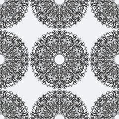 Seamless background with snowflakes. Print. Repeating background. Cloth design, wallpaper. vector
