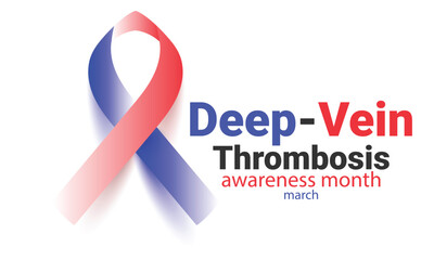 Deep vein thrombosis awareness month. background, banner, card, poster, template. Vector illustration.