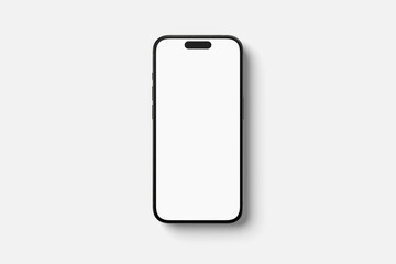 Smartphone mockup with blank screens. isolated on white background.