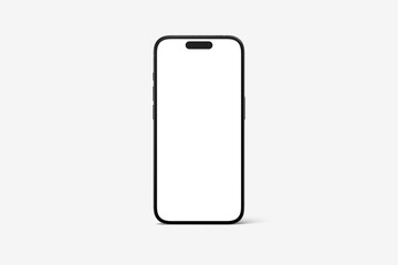 Smartphone mockup with blank screens. isolated on white background.