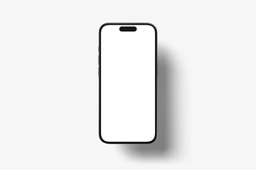 Smartphone mockup with blank screens. isolated on white background.