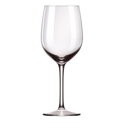 Wine glass isolated on white or transparent background