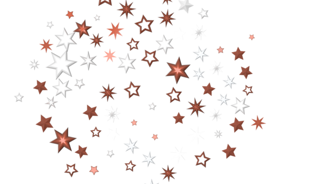 Starry Christmas Cascade: Radiant 3D Illustration Showcasing Falling Holiday Starlight Streams