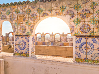 Traditional rooftop in Tunis, Tunisia - 690727362