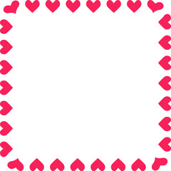 Valentine love frame vector