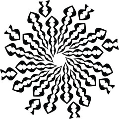 Wave design black and white. Digital image with a psychedelic stripes. Argent base for website, print, basis for banners, wallpapers, business cards, brochure, banner. Line art optical