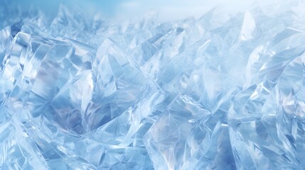 Frosty Elegance: Abstract Crystalline Ice Texture