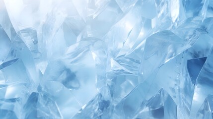 Crystalline Ice Texture with Frosted Abstract Patterns