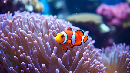 Naklejka na ściany i meble fish in aquarium. Generative AI
