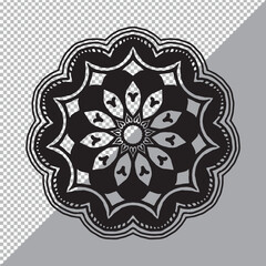 A gold and black background with a gold mandala design that says luxury background